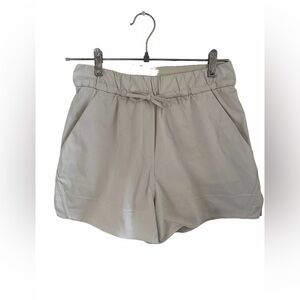 Lululemon Cinchable Waist High-Rise Woven Short 3.5" BONE Ivory Size Small